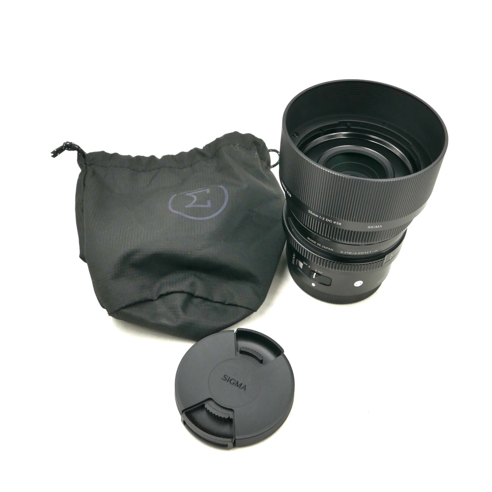 Sigma 35mm f/2 DG Contemporary Lens | Sony E, Black  **OPEN BOX**