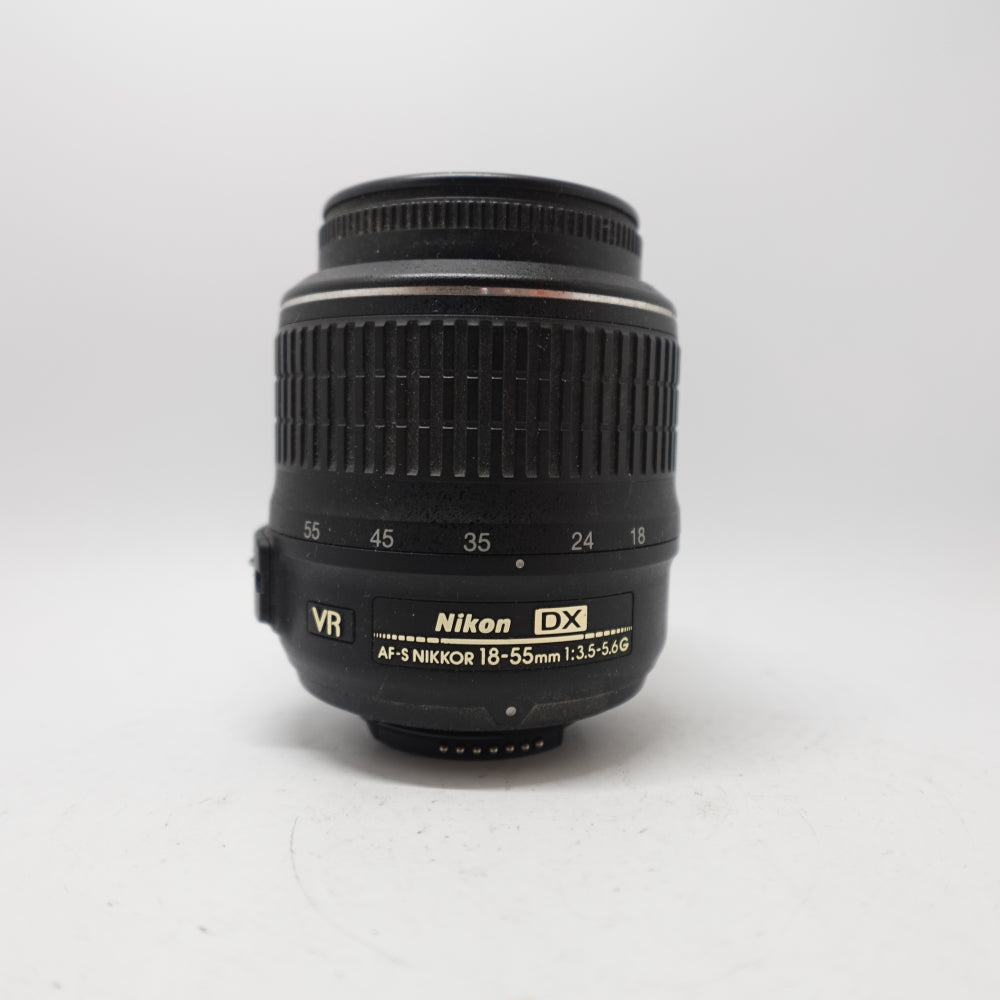 Used Nikon DX AF-S Nikkor 18-55mm f/3.5-5.6G VR Lens | Black | U9