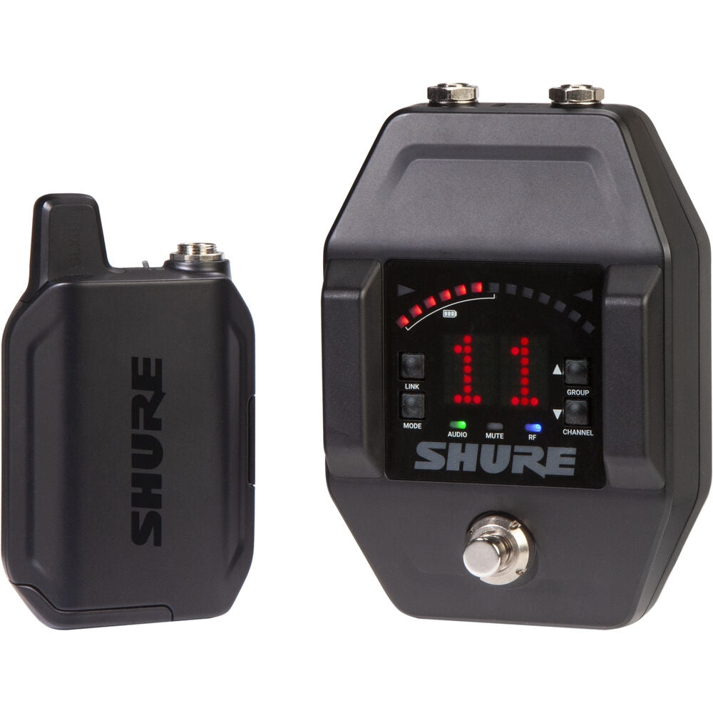 Shure GLXD16+ Dual-Band Wireless Guitar Pedal System | Z3: 2.4, 5.8 GHz