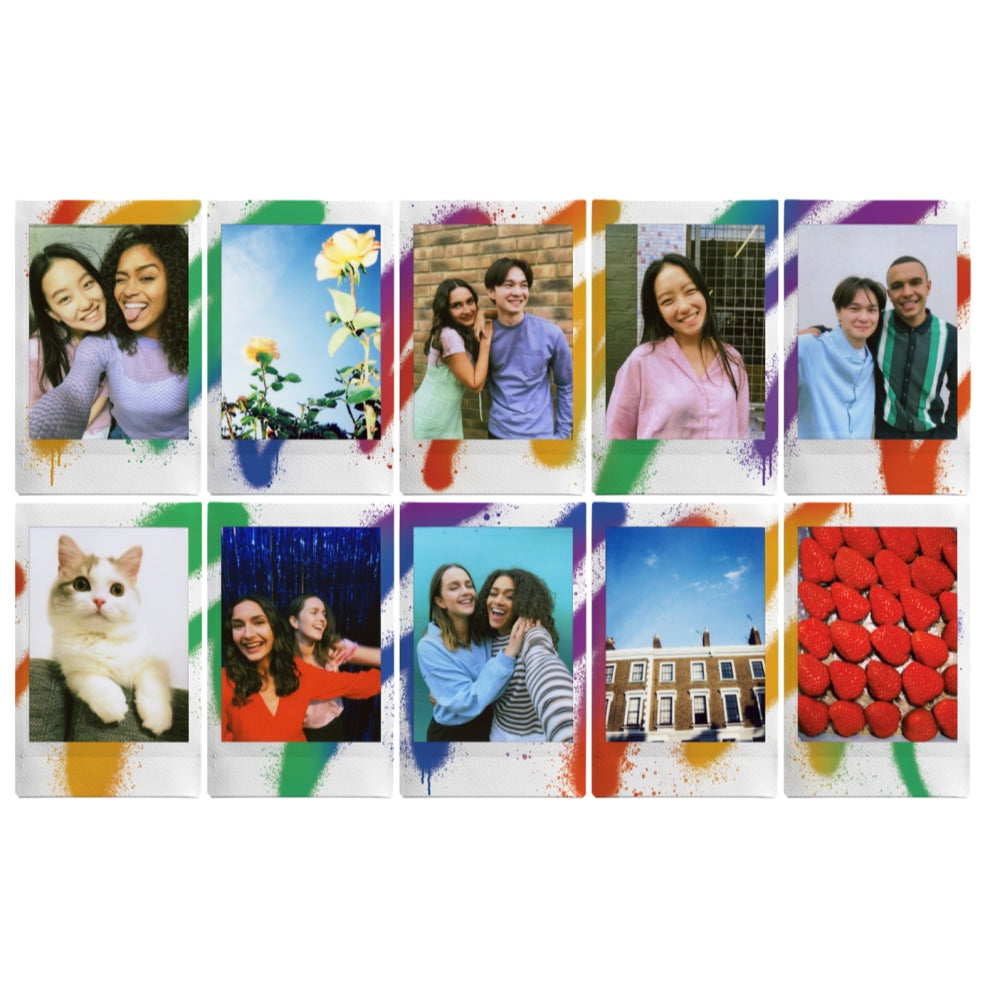 FUJIFILM INSTAX MINI Spray Art Instant Print Film | 10-Pack