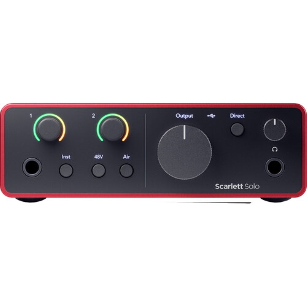 Focusrite Scarlett Solo Studio USB-C Audio Interface with Microphone and Headphones | 4th Generation