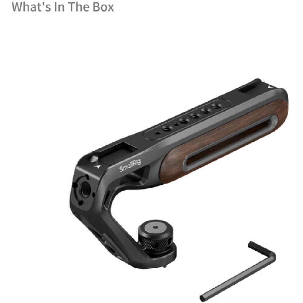 SmallRig Wooden Top Handle with 1/4"-20 & 3/8"-16 Locating Screw