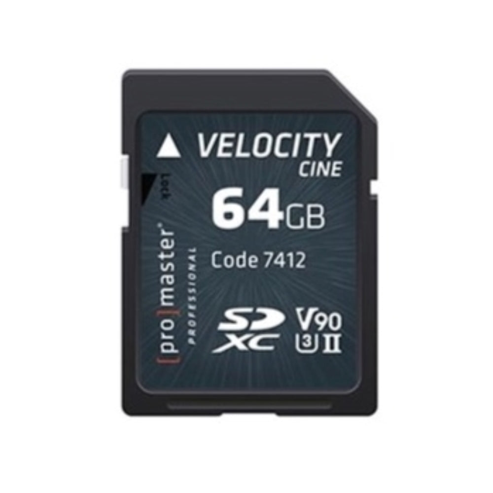 Promaster SDXC 64GB Velocity CINE Memory Card