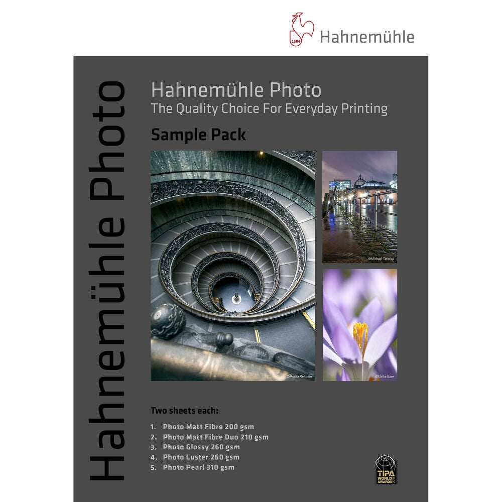 Hahnemühle Photo Paper Sample Pack | 8.5 x 11", 10 Sheets