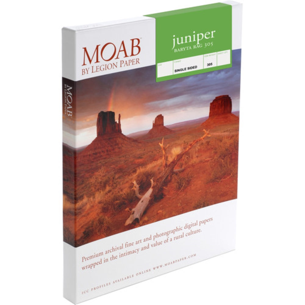 Moab Juniper Baryta Rag 305 Paper | 35 x 47", 25 Sheets