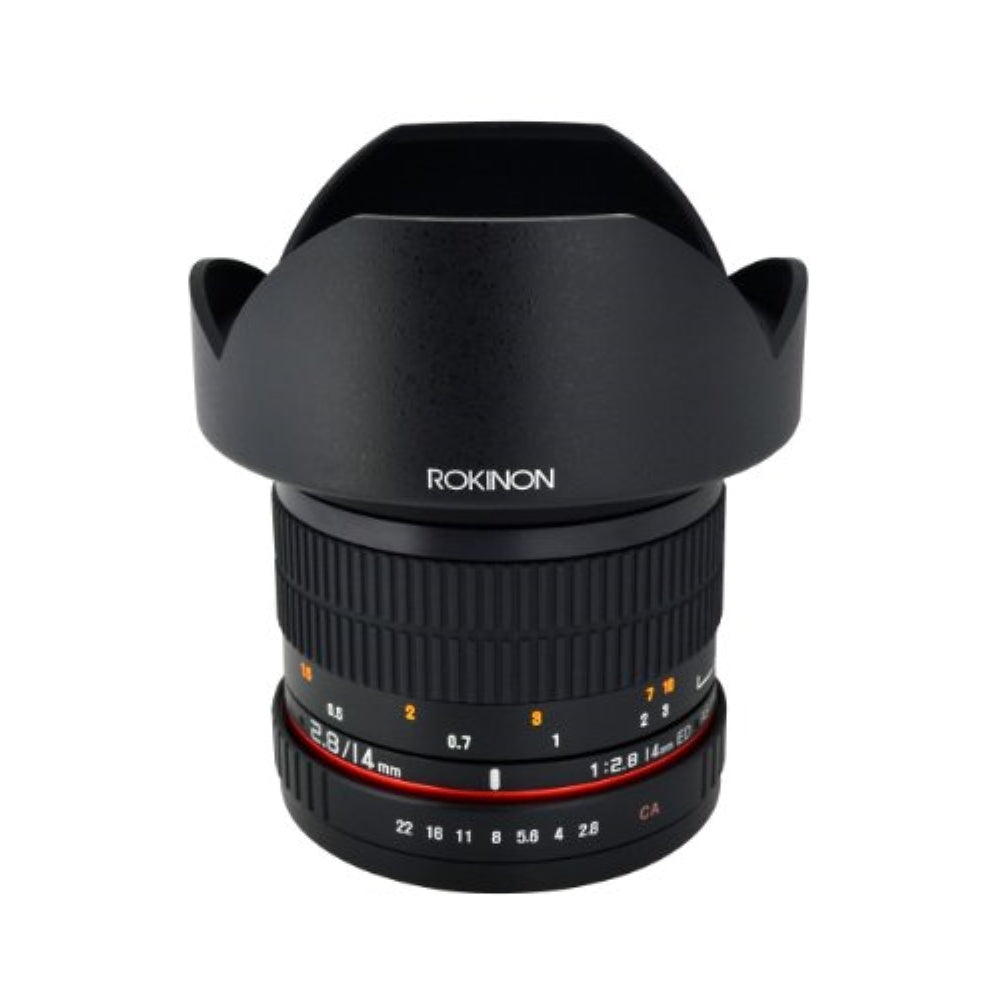 Rokinon 14mm f/2.8 IF ED UMC Lens For Nikon with AE Chip