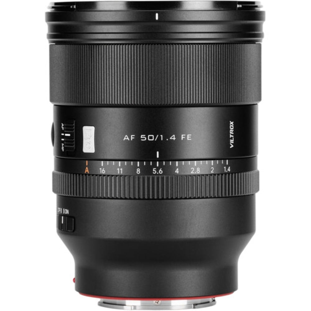 Viltrox AF 50mm f/1.4 FE Lens Compatible with Sony E Mount Bundle with UV Filter + Lens Cap Keeper + Cleaning Kit + Cleaning Cloth (5 Items)