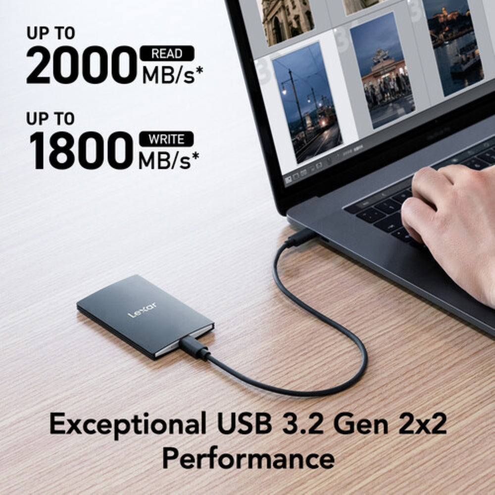 Lexar 2TB SL500 USB 3.2 Gen 2x2 Portable SSD