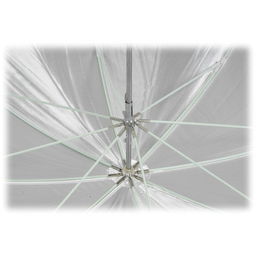 Photoflex Convertible Umbrella | White Satin with Removable Black Backing, 60"