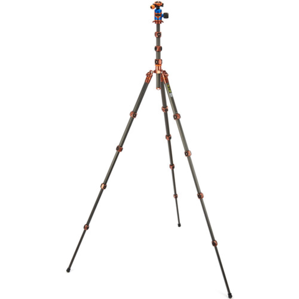 3 Legged Thing Legends Bucky Carbon Fiber Tripod with AirHed VU Ball Head Set | Bronze / Blue