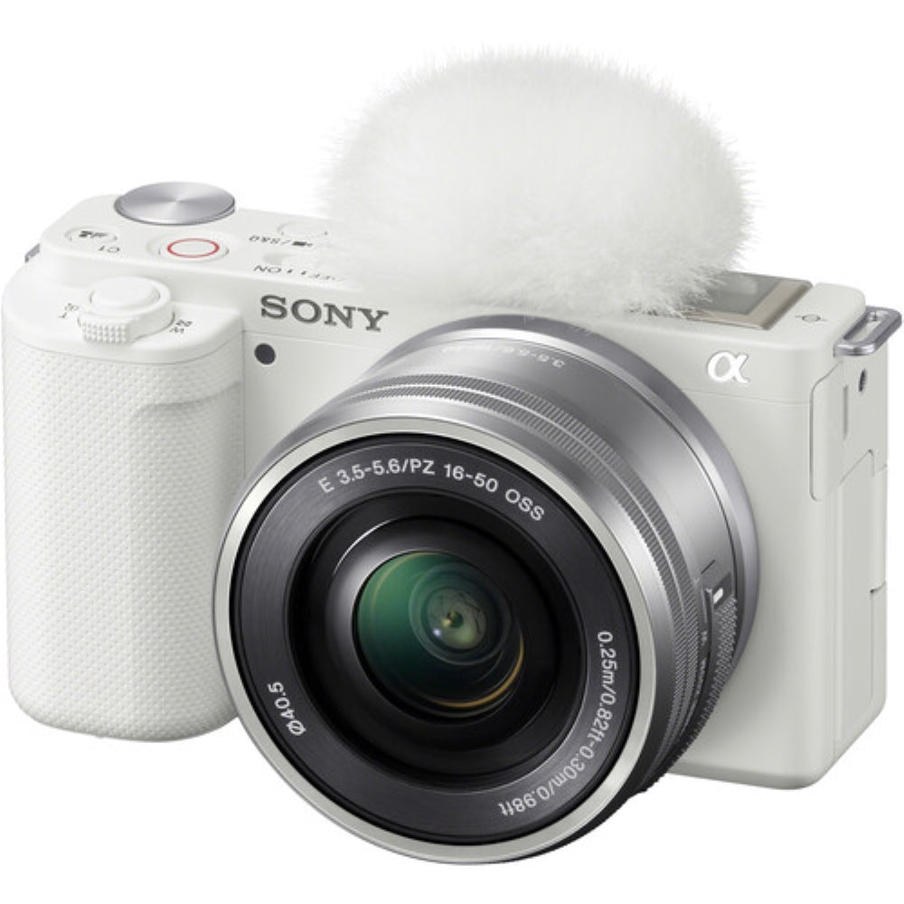 Sony ZV-E10 Mirrorless Camera with 16-50mm Lens | White