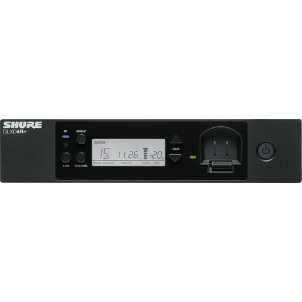 Shure GLXD24R+ Dual-Band Wireless Vocal Rack System with SM58 Microphone | Z3: 2.4, 5.8 GHz