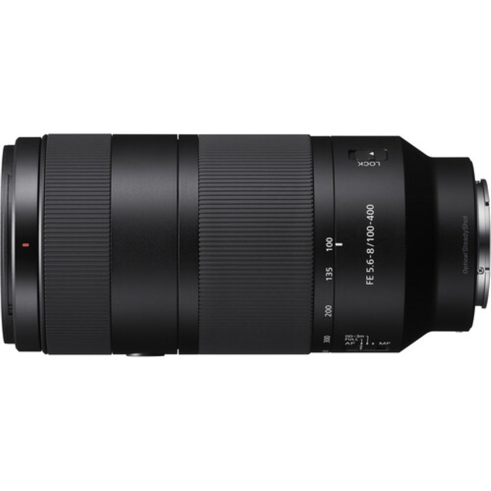 Sony FE 100-400mm f/5.6-8 OSS Lens | Sony E Bundled with UV Filter + Lens Cap Keeper + Deluxe Cleaning Kit - Blower, Lens Pen, Brush & Case + Cleaning Cloth (5 Items)