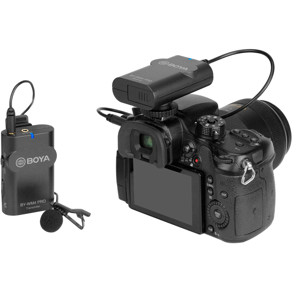 BOYA BY-WM4 PRO-K1 Digital Camera-Mount Wireless Omni Lavalier Microphone System | 2.4 GHz