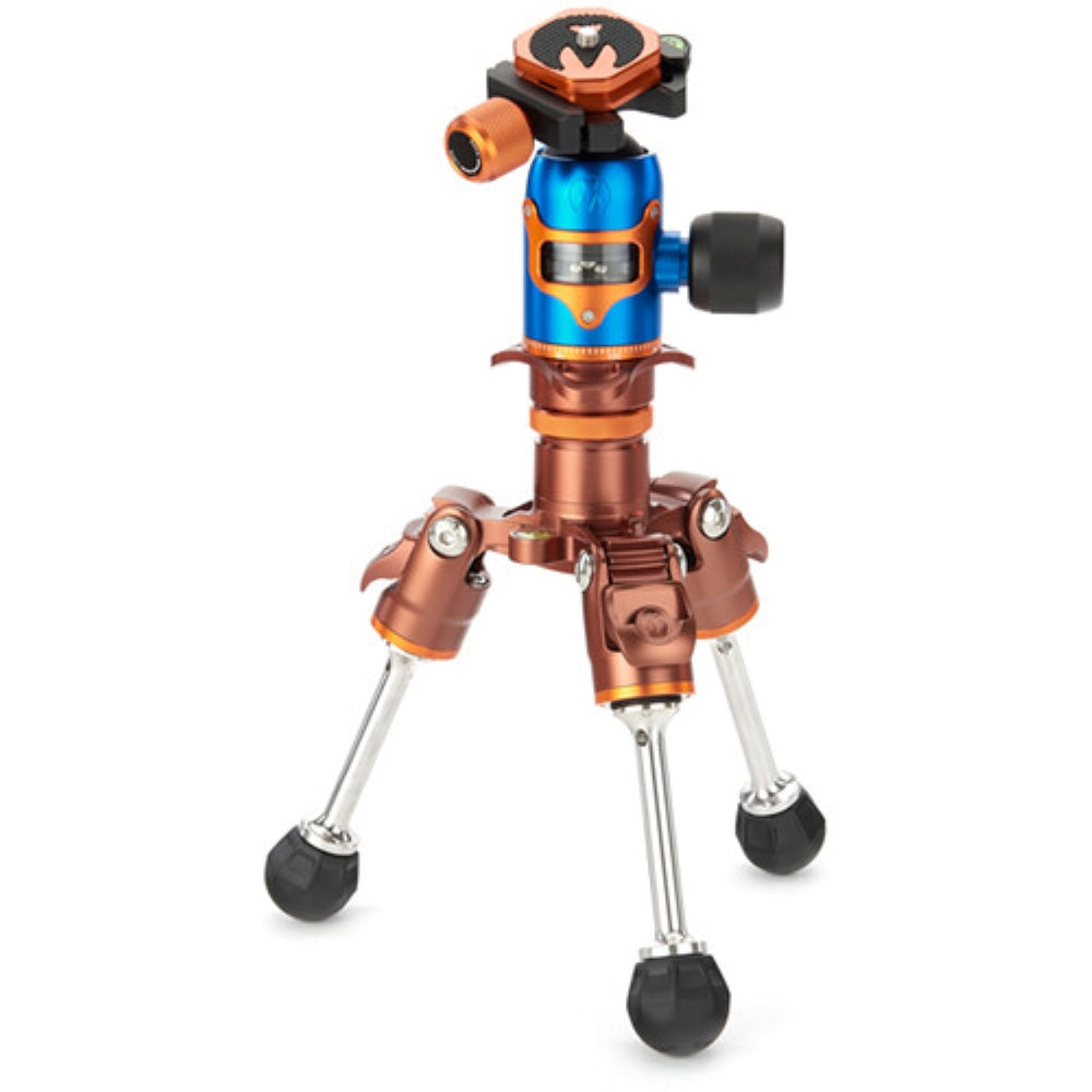 3 Legged Thing Legends Bucky Carbon Fiber Tripod with AirHed VU Ball Head Set | Bronze / Blue