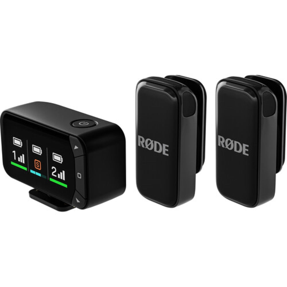 RODE Wireless Micro 2-Person Ultracompact Wireless Microphone Pro System for Cameras and Mobile Devices | 2.4 GHz  **OPEN BOX**