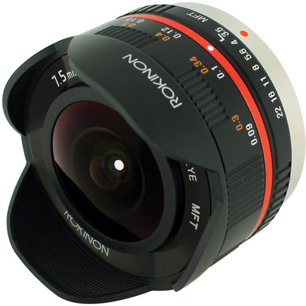 Rokinon 7.5mm f/3.5 Ultra Wide-Angle Fisheye Lens for Micro 4/3 | Black