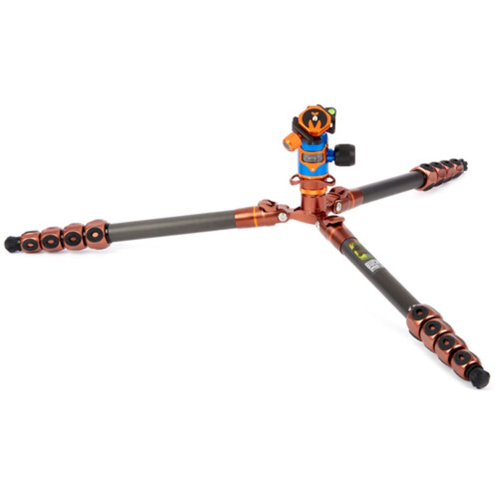 3 Legged Thing Legends Bucky Carbon Fiber Tripod with AirHed VU Ball Head Set | Bronze / Blue