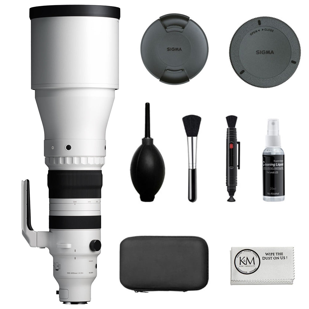 Sigma 300-600mm f/4 DG OS Sports Lens Compatible with L-Mount (Full Frame) Bundle with Cleaning Kit + Cleaning Cloth (3 Items)