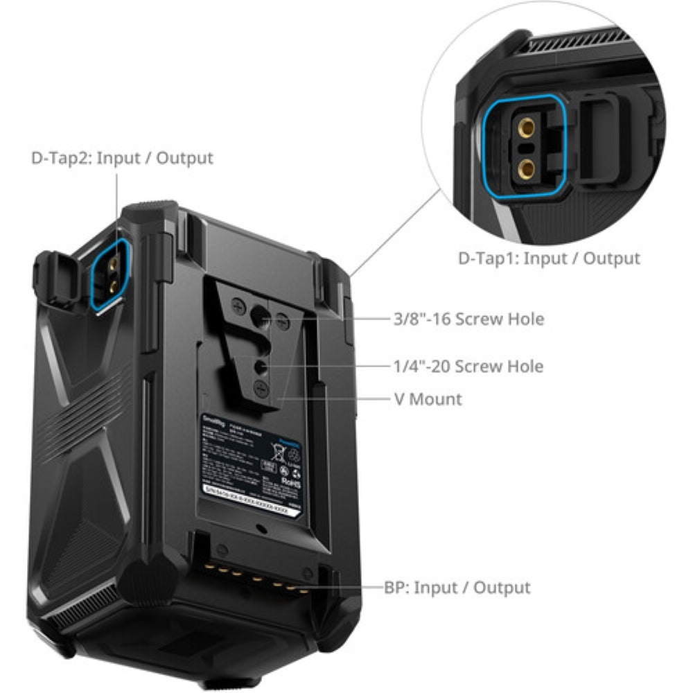 SmallRig X-Touch Smart Triple-Proof X99 Battery | 99Wh, V-Mount