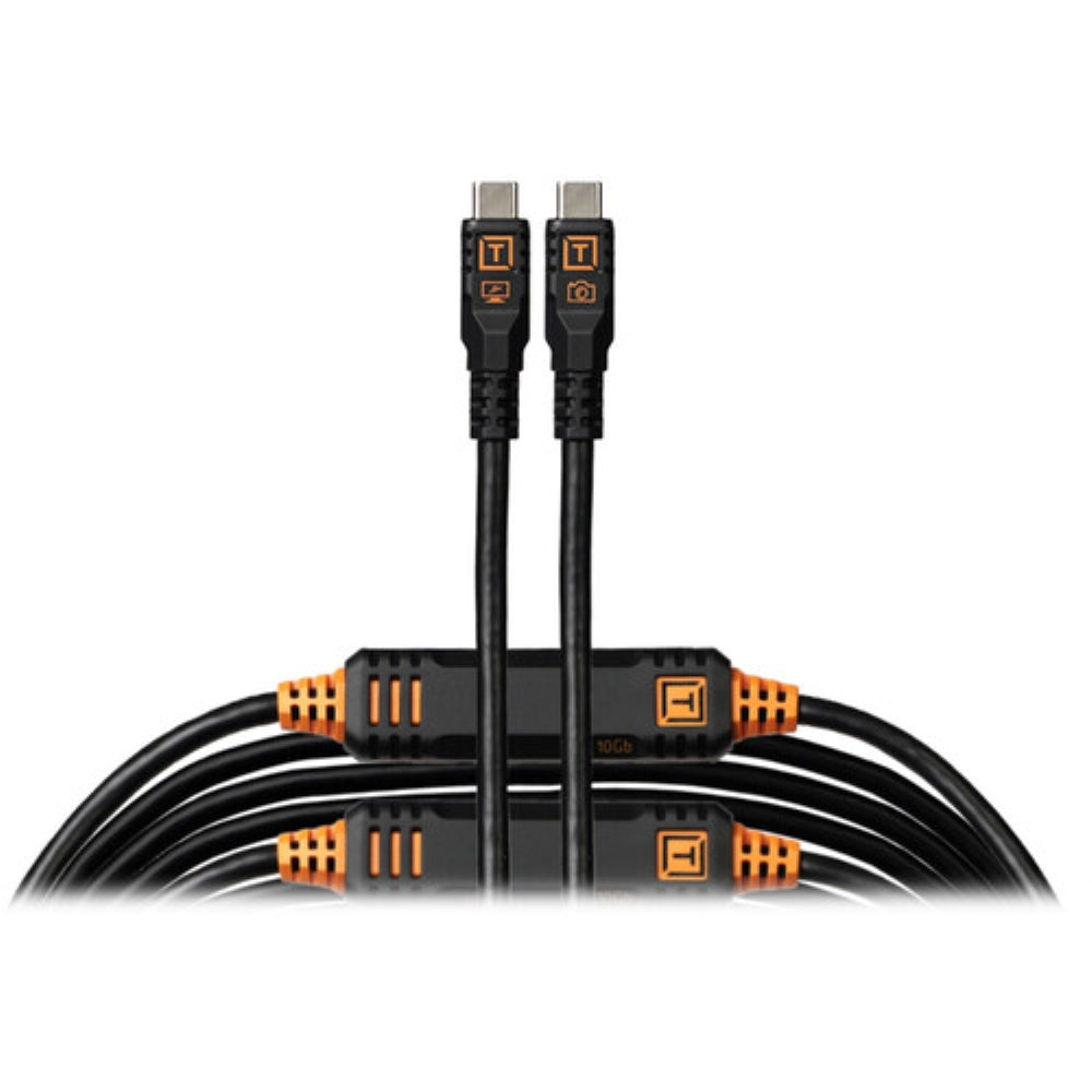 Tether Tools TetherPro Optima USB-C Cable | 31', Non-Reflective Black