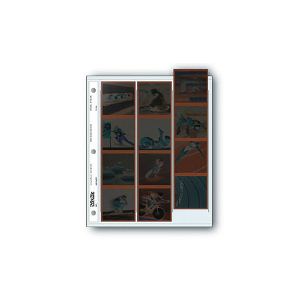 Print File 120 Size Archival Storage Pages for Negatives | 3-Strips of 4-Frames, 25 Pack