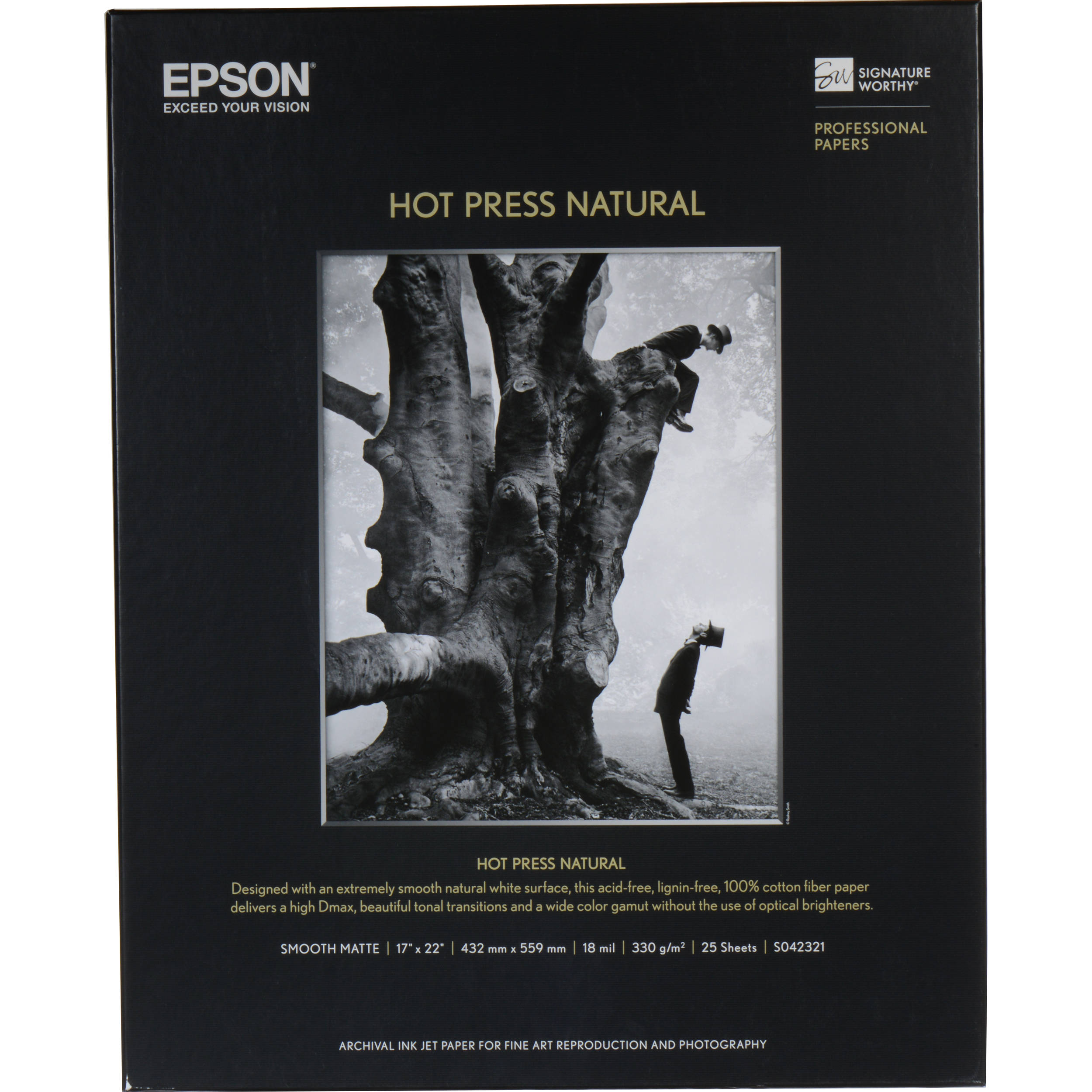 Epson Hot Press Natural Paper | 13 x 19", 25 Sheets