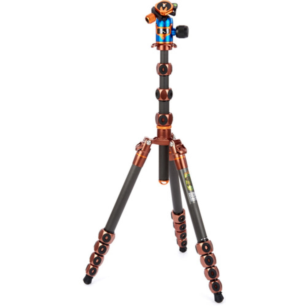 3 Legged Thing Legends Bucky Carbon Fiber Tripod with AirHed VU Ball Head Set | Bronze / Blue