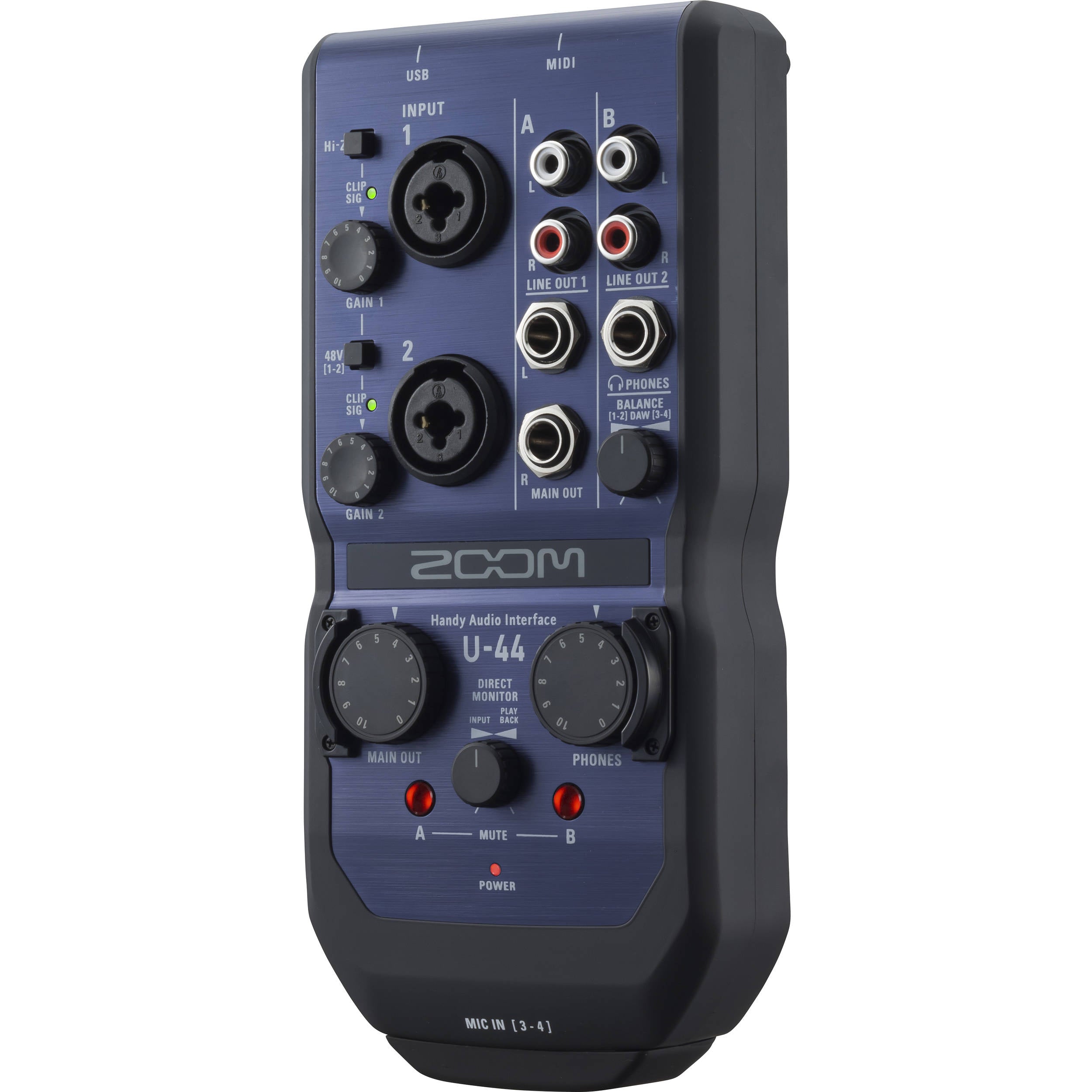 Zoom U-44 Handy 4-In/4-Out Audio Interface