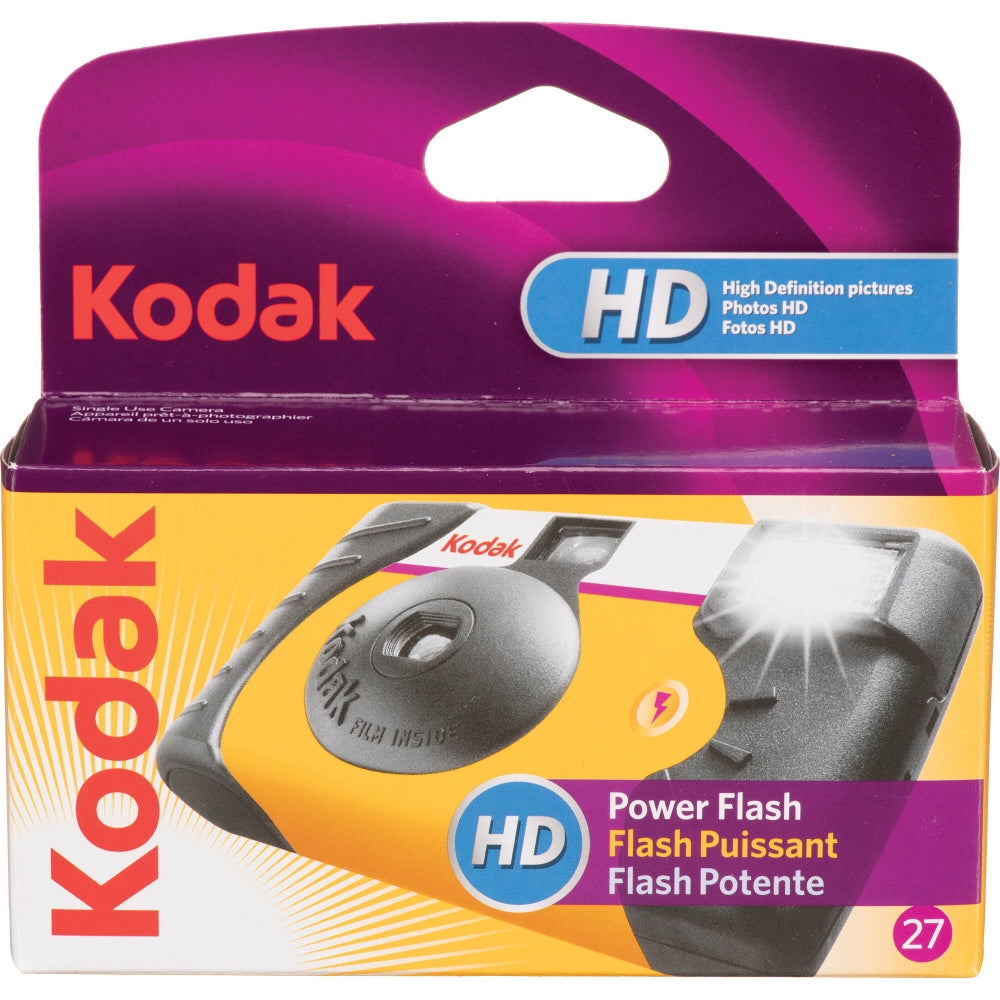 Kodak Power Flash 35mm One-Time-Use Disposable Camera (ISO-800) | 27 Exposures