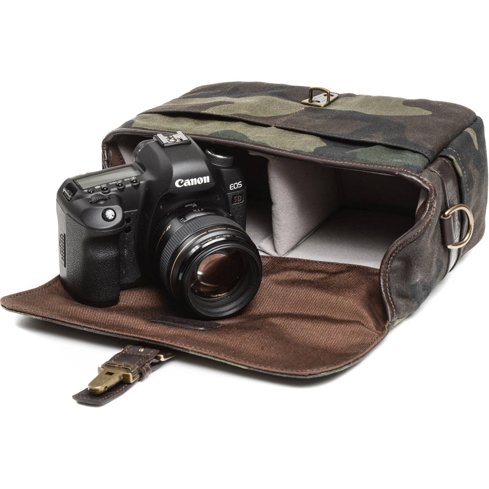 ONA Prince Street Camera Messenger Bag | Camouflage, Waxed Canvas