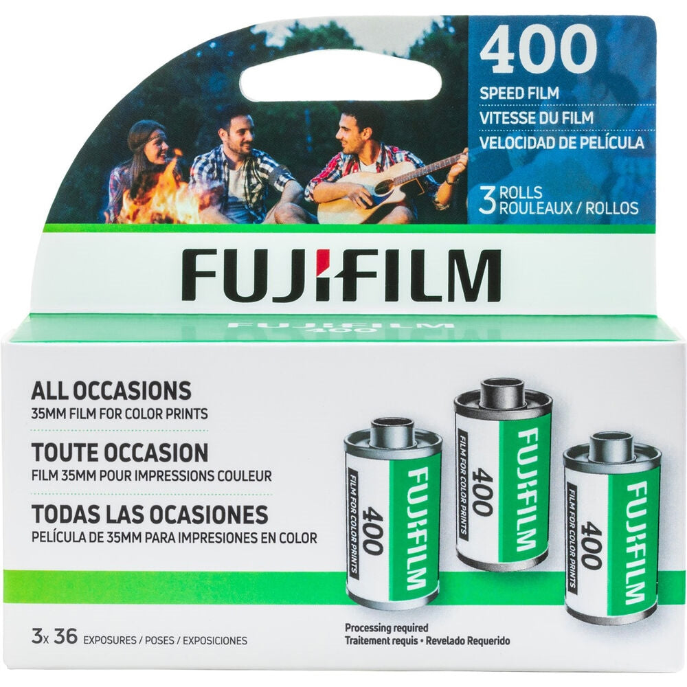 FUJIFILM 400 Color Negative Film | 3-Pack, 35mm, 36 Exposures