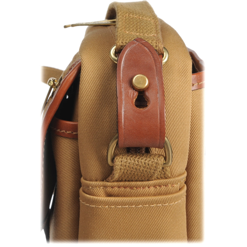 Billingham Stowaway Pola Shoulder Bag | Khaki with Tan Leather Trim