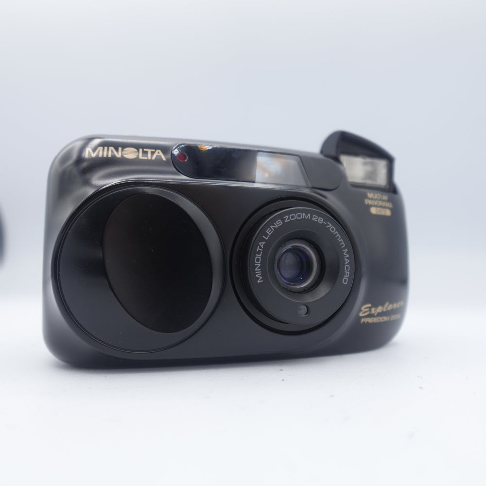 Used Minolta Explorer Freedom Zoom 35mm Point and Shoot Camera | Black | U9