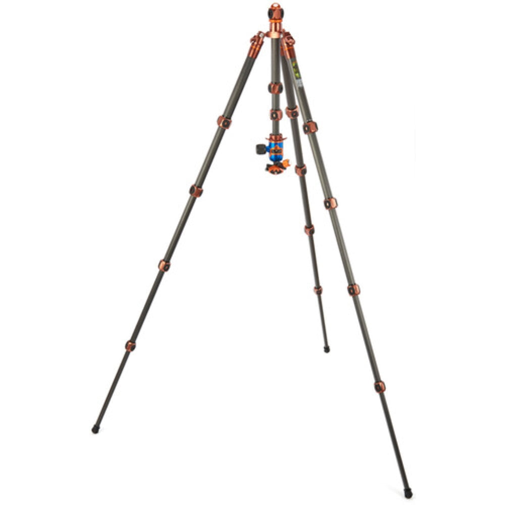 3 Legged Thing Legends Bucky Carbon Fiber Tripod with AirHed VU Ball Head Set | Bronze / Blue