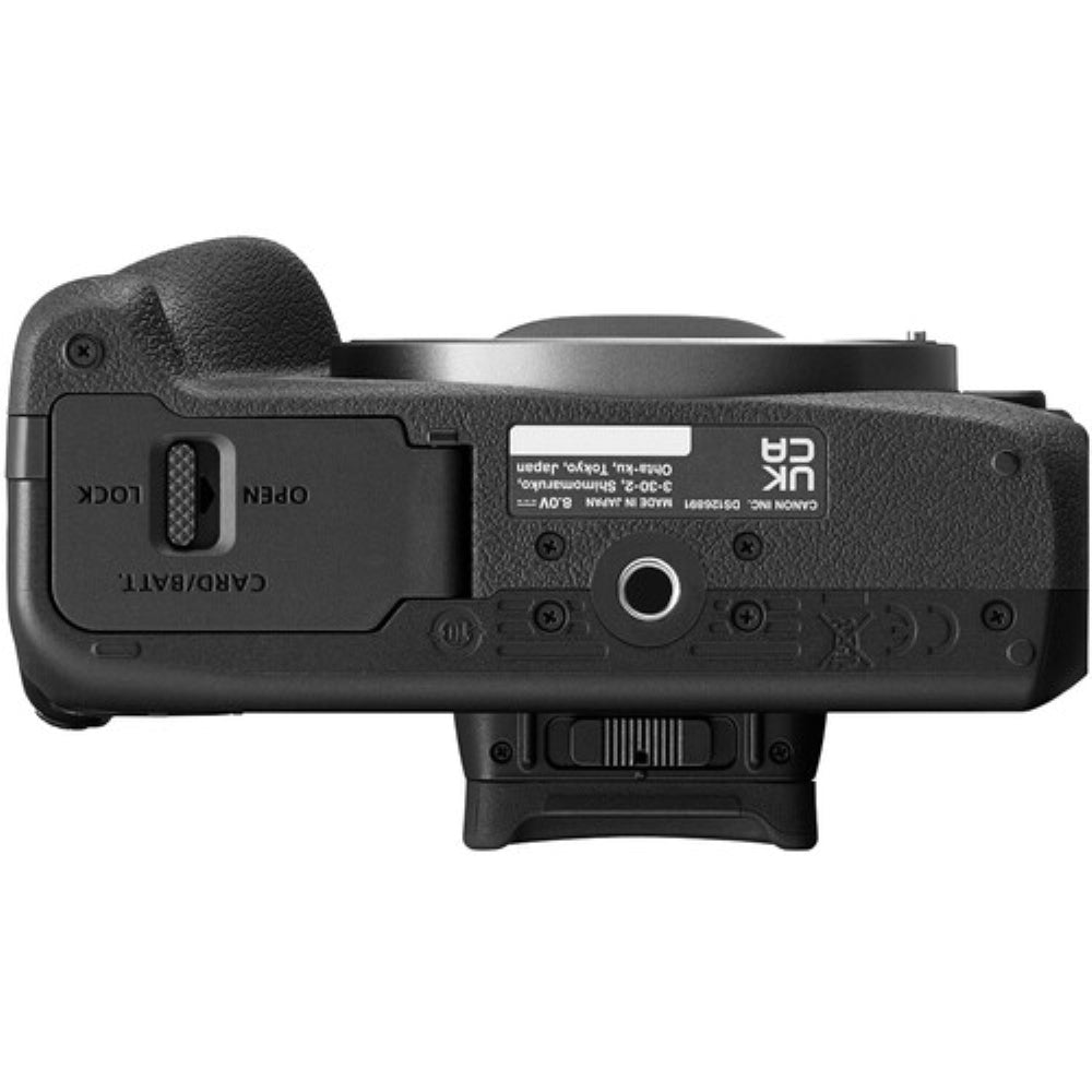 Canon EOS R100 Mirrorless Camera (Body) with Sigma 18-50mm f/2.8 DC DN Contemporary Lens + 64GB Memory Card + Shoulder Bag (4 Items)