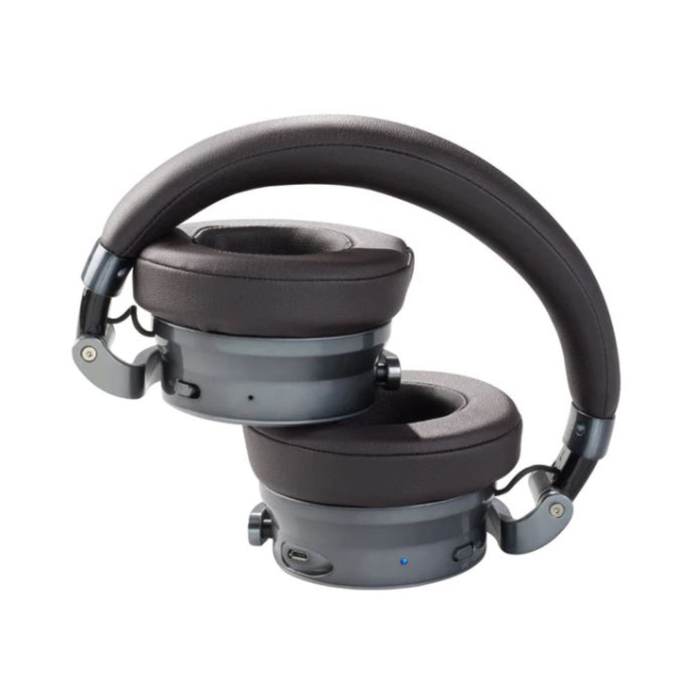 Meters OV-1-B-Connect Over-Ear Active Noise Canceling Bluetooth Headphones | Limited Edition Brown & Silver