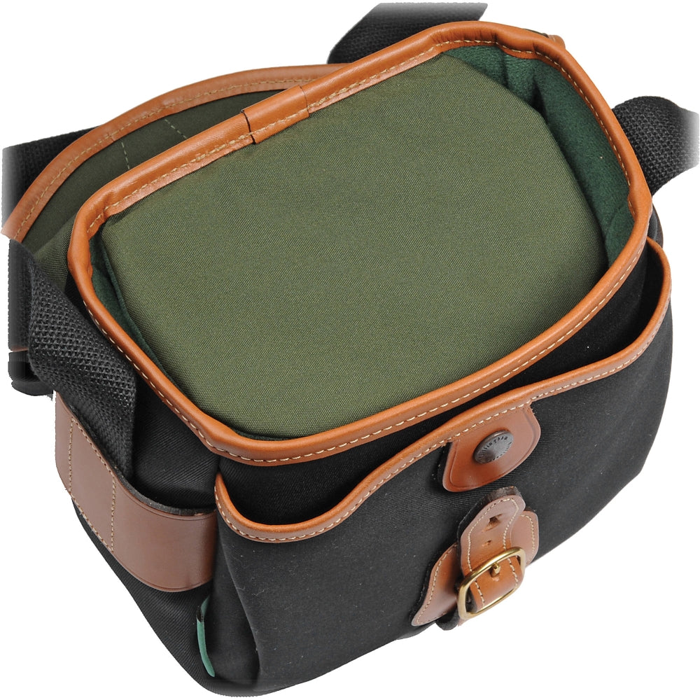 Billingham Digital Hadley Shoulder Bag | Black with Tan Leather Trim