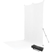 Westcott X-Drop Pro Water-Resistant Backdrop Sweep Kit | High-Key White, 8 x 13'