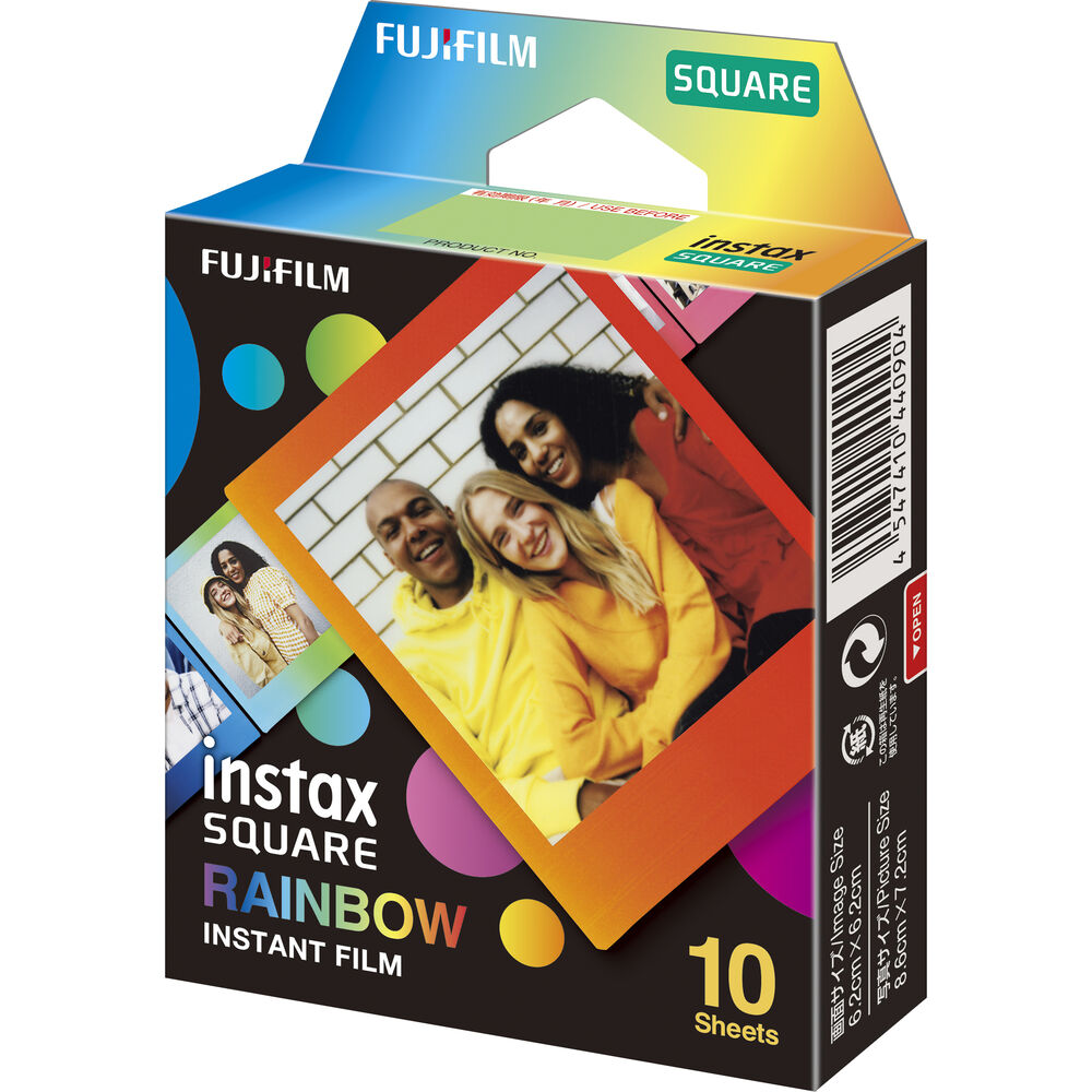 FUJIFILM INSTAX SQUARE Rainbow Instant Film | 10 Exposures