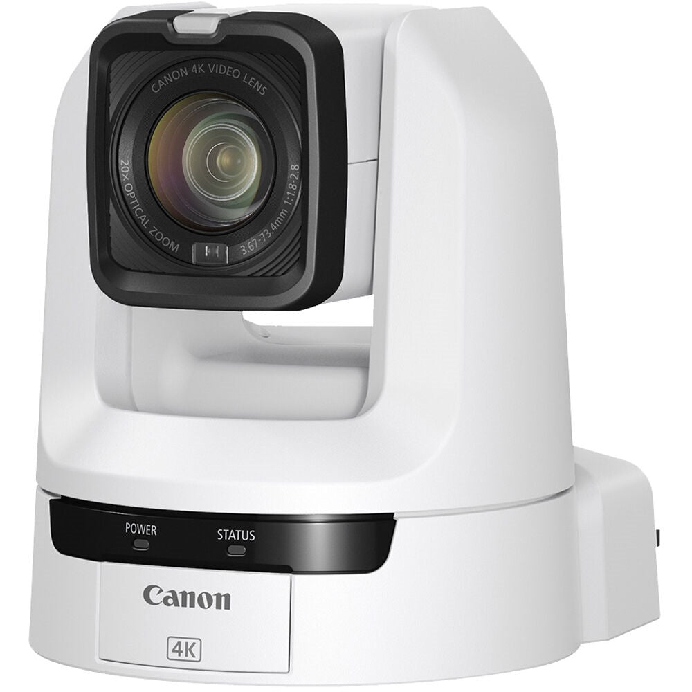 Canon CR-N100 4K NDI PTZ Camera with 20x Zoom | Titanium White