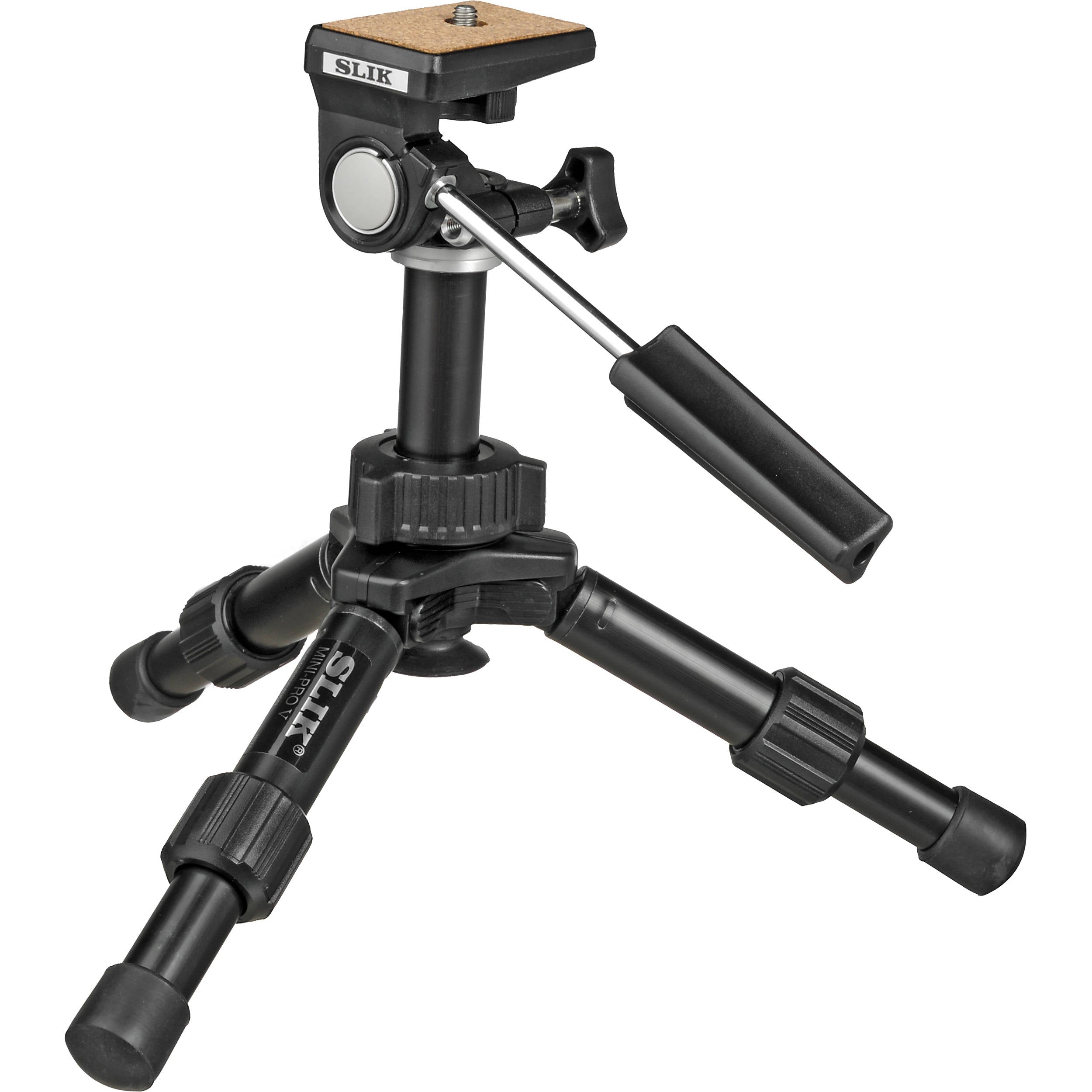 Slik Mini-Pro V Tripod with 2-Way Pan/Tilt Head | Supports 3.3 lb (1.5 kg)