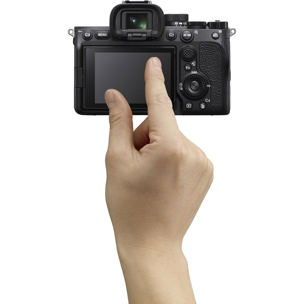 Sony Alpha a7 IV Mirrorless Digital Camera (Body Only) Bundled with 64GB Memory Card + Extra Battery + Battery Charger + Deluxe Cleaning Kit - Blower, Lens Pen, Brush & Case + Camera Bag