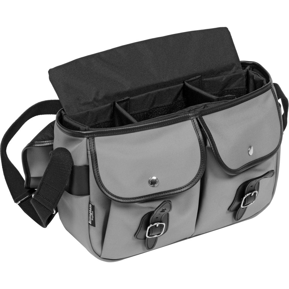 Billingham Hadley Pro Shoulder Bag | Grey / Black Leather