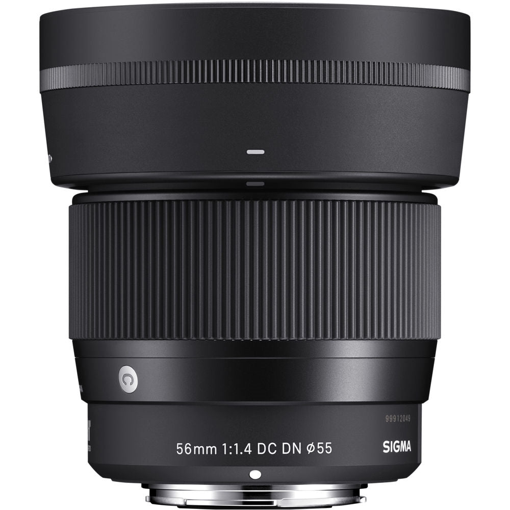 Sigma 56mm f/1.4 Contemporary DC DN Lens Compatible with Sony E Mount (APS-C) Bundle with 55mm Filter + Lens Cap Keeper + Deluxe Cleaning Kit + Cleaning Cloth (5 Items)