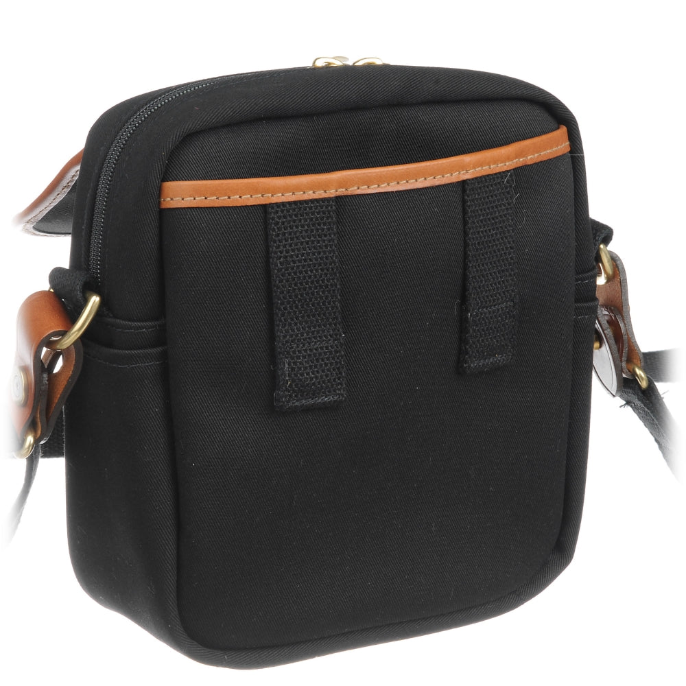 Billingham Stowaway Pola Shoulder Bag | Black / Tan Leather Trim