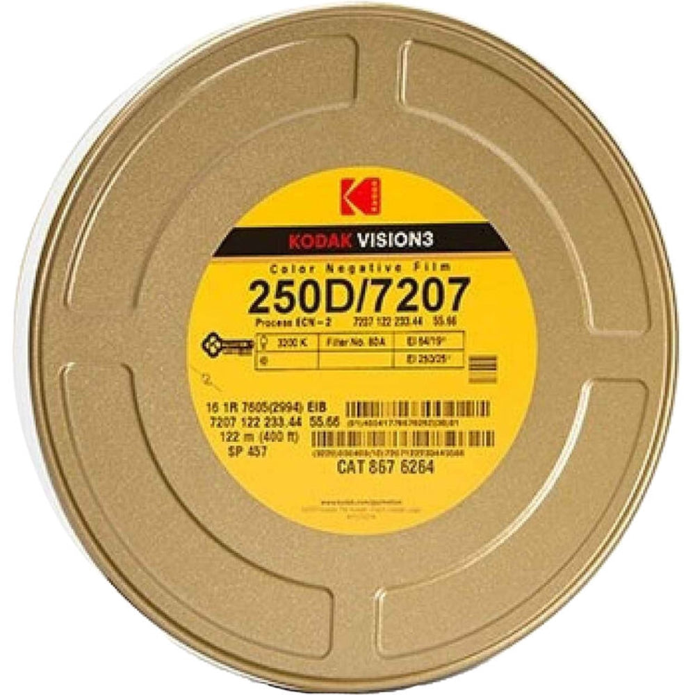 Kodak VISION3 250D Color Negative Film #7207 | 16mm, 400' Roll