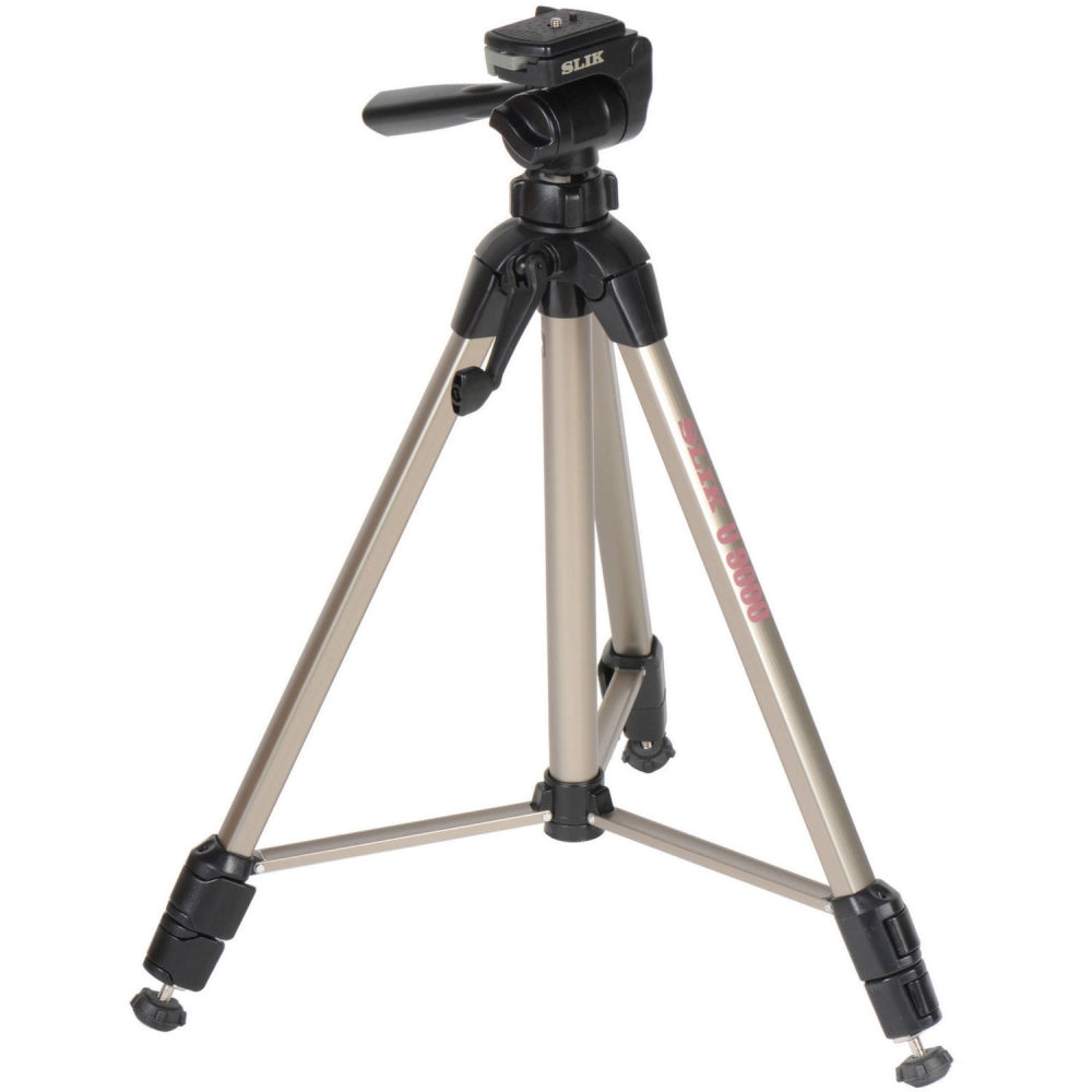 Slik U9000 Tripod with 3-Way, Pan-and-Tilt Head