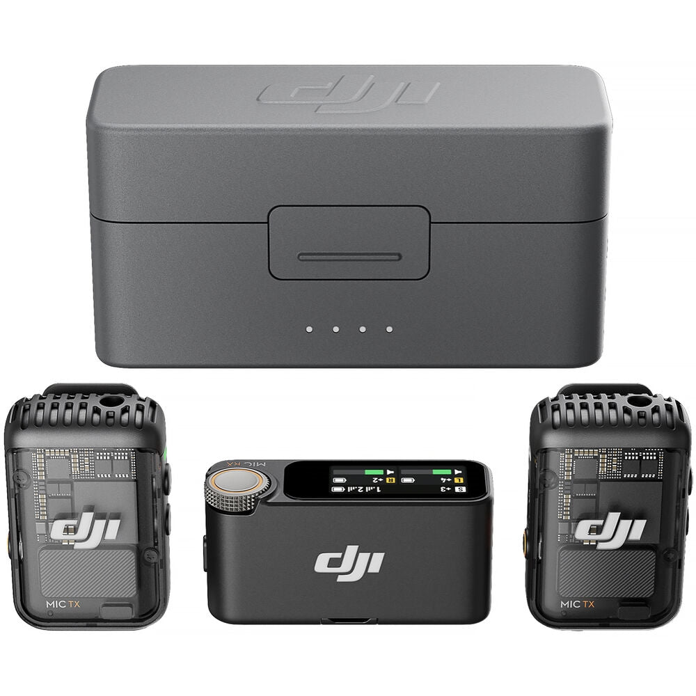 DJI Mic 2 2-Person Compact Digital Wireless Microphone System/Recorder for Camera & Smartphone | 2.4 GHz