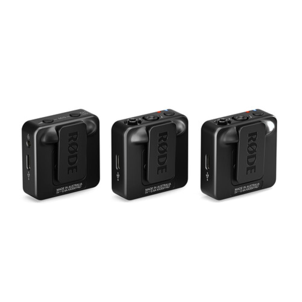 RODE Wireless GO (Gen 3) 2-Person Compact Digital Wireless Microphone System/Recorder | 2.4 GHz, Black  -U9